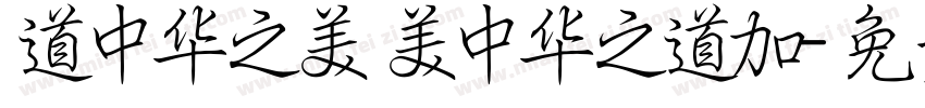 道中华之美 美中华之道加字体转换